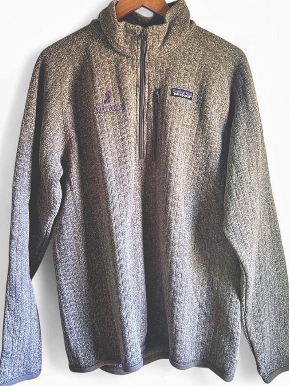 Patagonia Better Sweater 1/4 Zip Gray Fleece Pullover Gorpcore Hiking Size Large